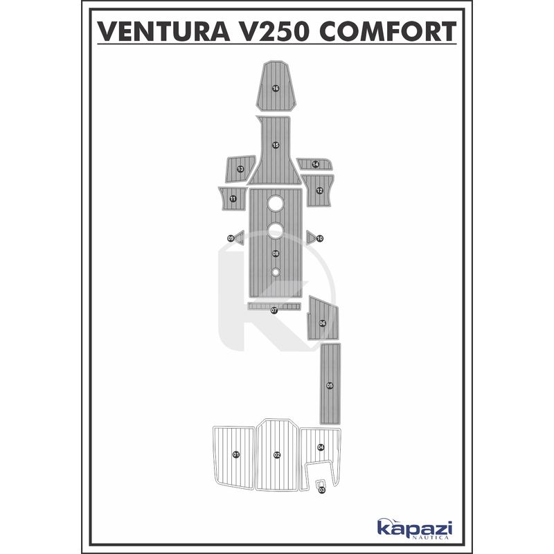 tapete-pvc-thermo-deck-comfort-para-ventura-v-250-comfort-cockpit-cinza-friso-preto
