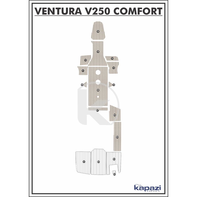tapete-pvc-thermo-deck-classic-para-ventura-v-250-comfort-cockpit-areia-friso-preto