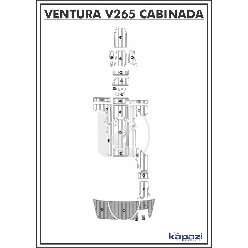 tapete-pvc-thermo-deck-comfort-para-ventura-v-265-cabin-comfort-plataforma-cinza-friso-preto