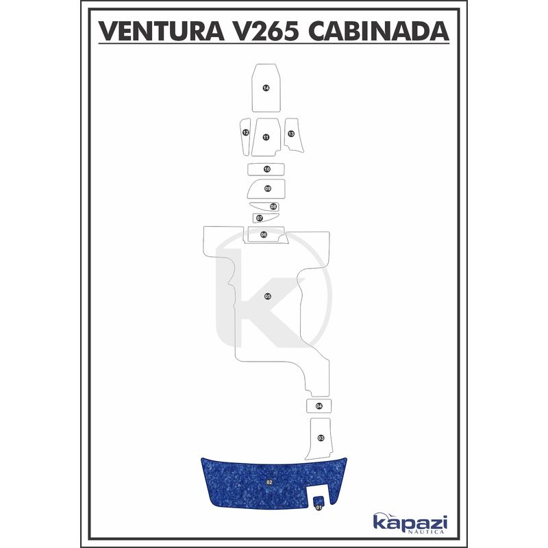 tapete-textil-nauti-clean-para-ventura-v-265-cabin-comfort-plataforma-azul-maritimo-com-borda