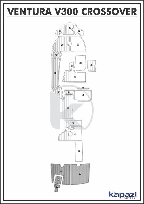 Tapete PVC Thermo Deck Comfort para Ventura V 300 Crossover - Plataforma