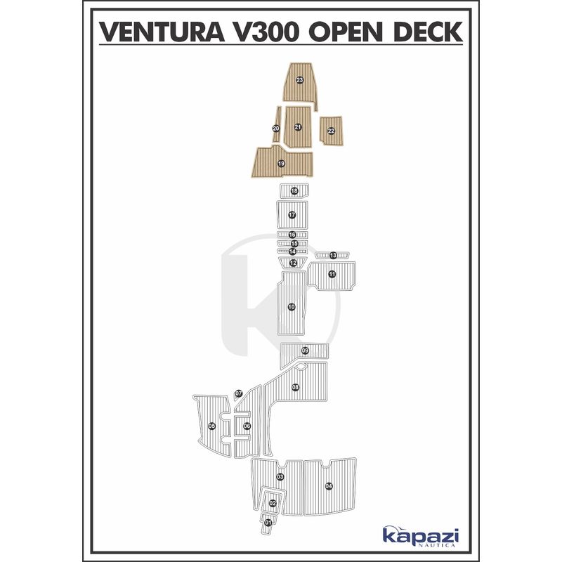 tapete-eva-soft-tech-para-ventura-v-300-open-deck-cabine-areia-friso-preto