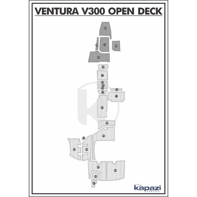tapete-pvc-thermo-deck-comfort-para-ventura-v-300-open-deck-cabine-cinza-friso-preto