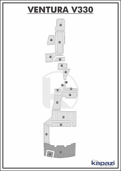 Tapete PVC Thermo Deck Comfort para Ventura V 330 - Plataforma