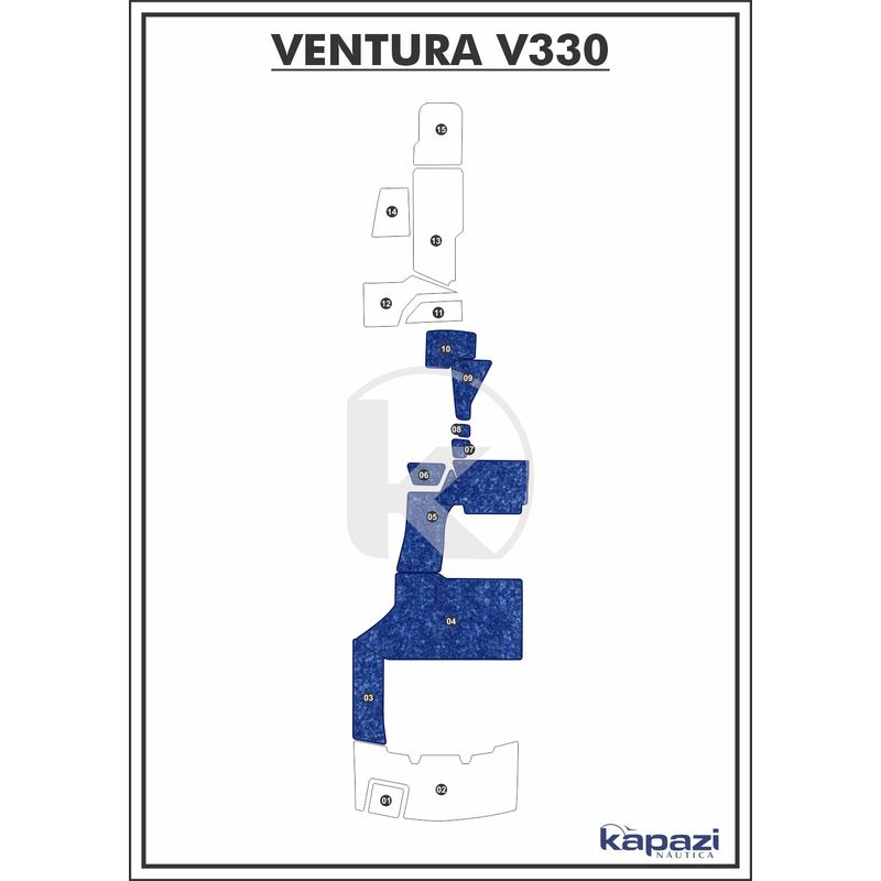 tapete-textil-nauti-clean-para-ventura-v-330-cockpit-azul-maritimo-com-borda