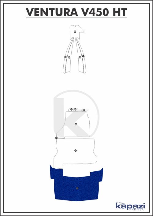 Tapete PVC Vinil Kap para Ventura V 450 HT - Plataforma