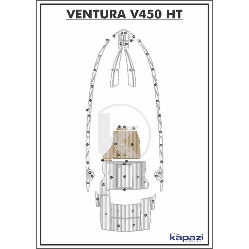 tapete-eva-soft-tech-para-ventura-v-450-ht-fly-areia-friso-preto