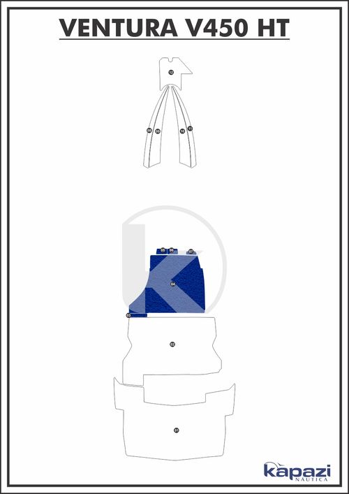 Tapete PVC Vinil Kap para Ventura V 450 HT - Fly