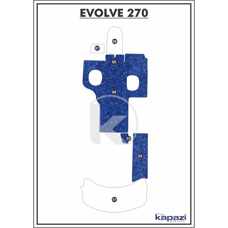 tapete-textil-nauti-clean-para-evolve-270-cockpit-azul-maritimo-com-borda