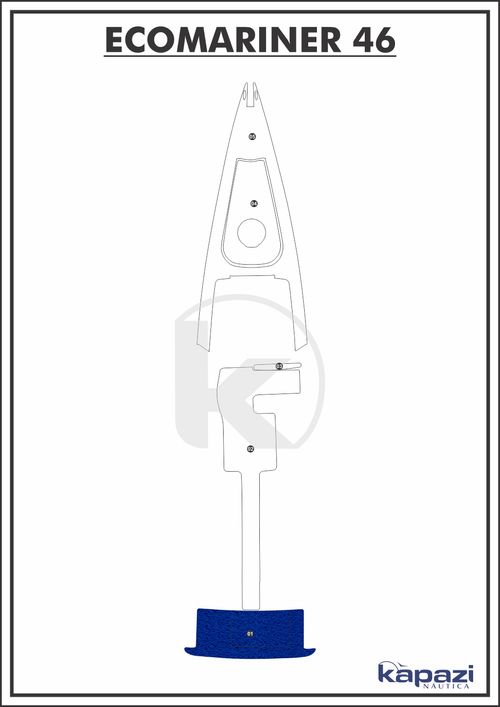 Tapete PVC Vinil Kap para Ecomariner 46 - Plataforma