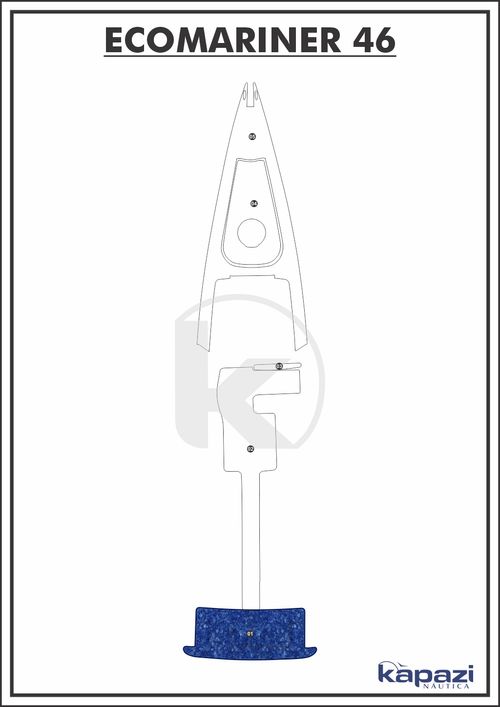 Tapete Têxtil Nauti Clean para Ecomariner 46 - Plataforma