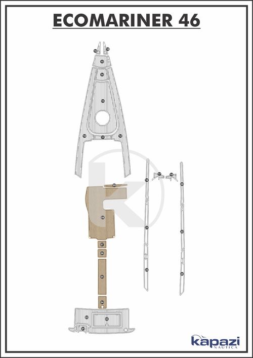 Tapete EVA Soft Tech para Ecomariner 46 - Cockpit