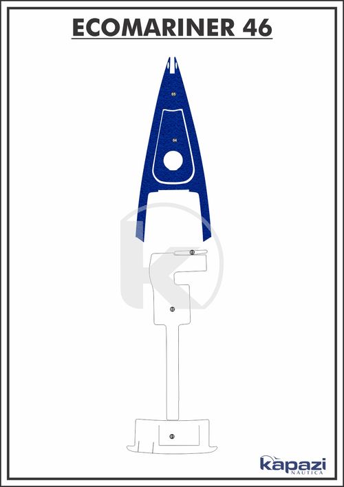 Tapete PVC Vinil Kap para Ecomariner 46 - Proa