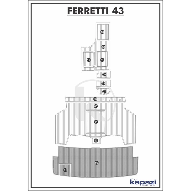 tapete-pvc-thermo-deck-comfort-para-ferretti-43-plataforma-cinza-friso-preto
