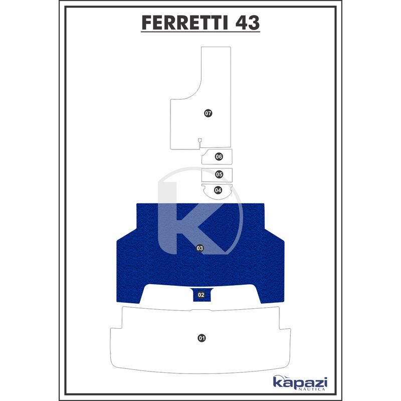 tapete-pvc-vinil-kap-para-ferretti-43-cockpit-azul-royal