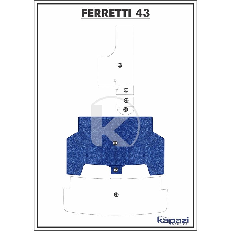 tapete-textil-nauti-clean-para-ferretti-43-cockpit-azul-maritimo-com-borda