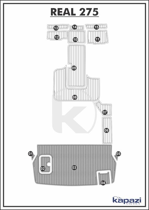 Tapete PVC Thermo Deck Comfort para Real 275 - Plataforma