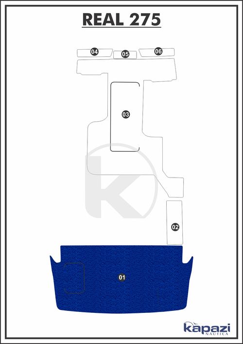 Tapete PVC Vinil Kap para Real 275 - Plataforma