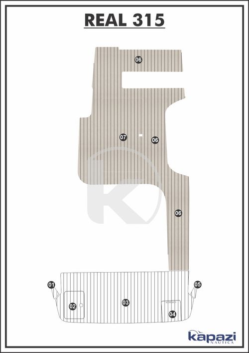Tapete PVC Thermo Deck Classic para Real 315 - Cockpit