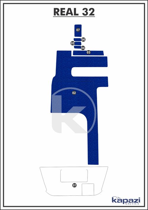 Tapete PVC Vinil Kap para Real 32 - Cockpit