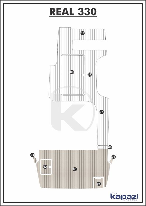 Tapete PVC Thermo Deck Classic para Real 330 - Plataforma