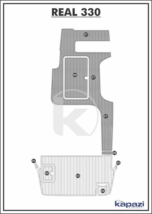 Tapete PVC Thermo Deck Comfort para Real 330 - Cockpit