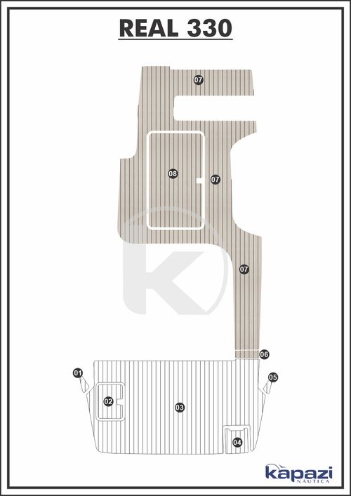 Tapete PVC Thermo Deck Classic para Real 330 - Cockpit