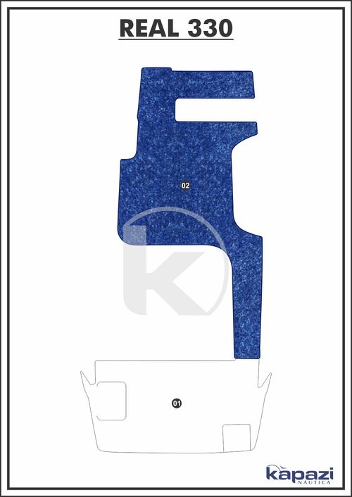 Tapete Têxtil Nauti Clean para Real 330 - Cockpit