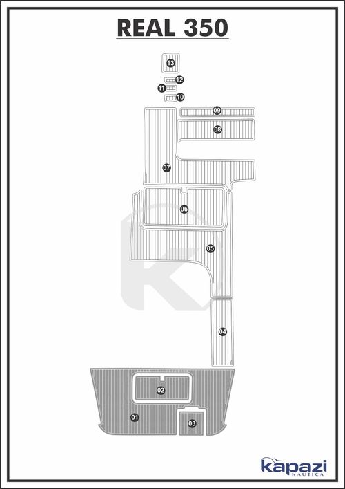 Tapete EVA Soft Tech para Real 350 - Plataforma