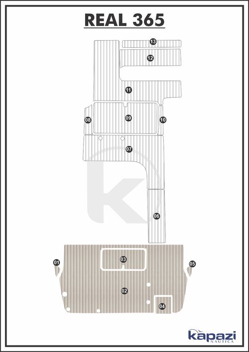 Tapete PVC Thermo Deck Classic para Real 365 - Plataforma