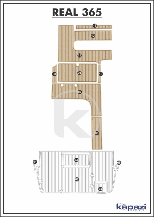 Tapete EVA Soft Tech para Real 365 - Cockpit
