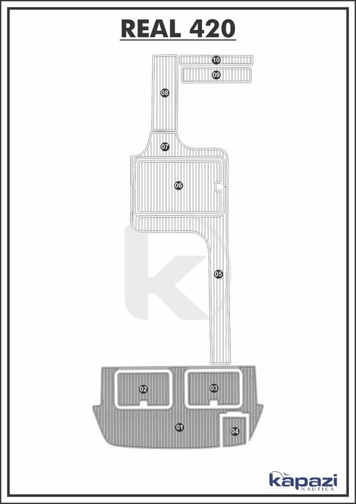 Tapete PVC Thermo Deck Comfort para Real 420 - Plataforma