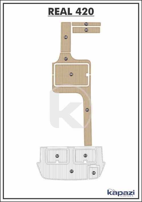 Tapete EVA Soft Tech para Real 420 - Cockpit
