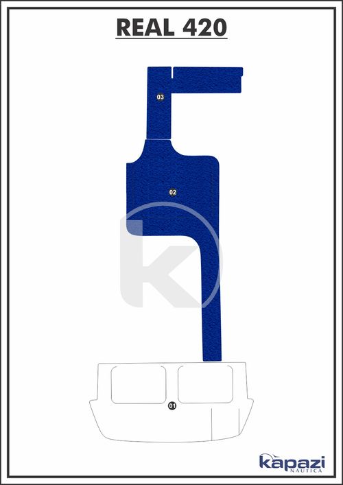 Tapete PVC Vinil Kap para Real 420 - Cockpit