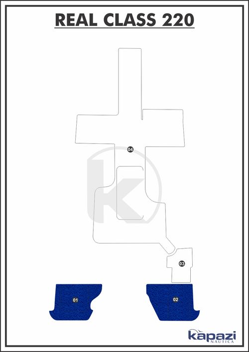 Tapete PVC Vinil Kap para Real Class 220 - Plataforma