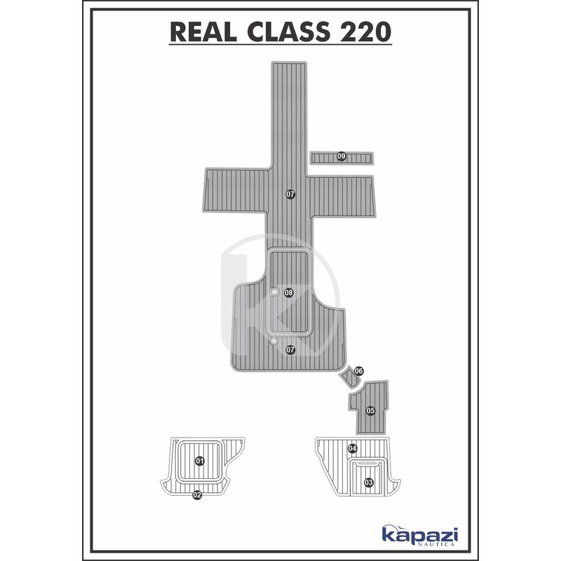 tapete-pvc-thermo-deck-comfort-para-real-class-220-cockpit-cinza-friso-preto