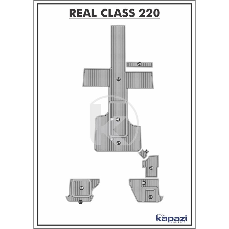 tapete-pvc-thermo-deck-comfort-para-real-class-220-completo-cinza-friso-preto