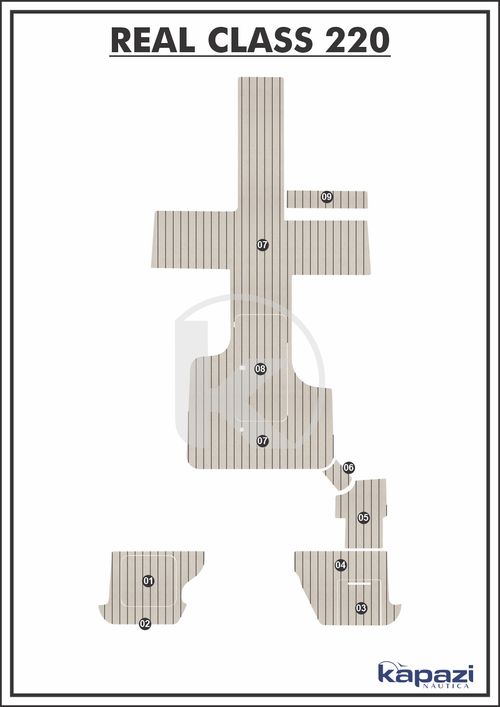 Tapete PVC Thermo Deck Classic para Real Class 220 - Completo