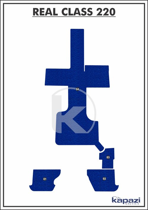 Tapete PVC Vinil Kap para Real Class 220 - Completo