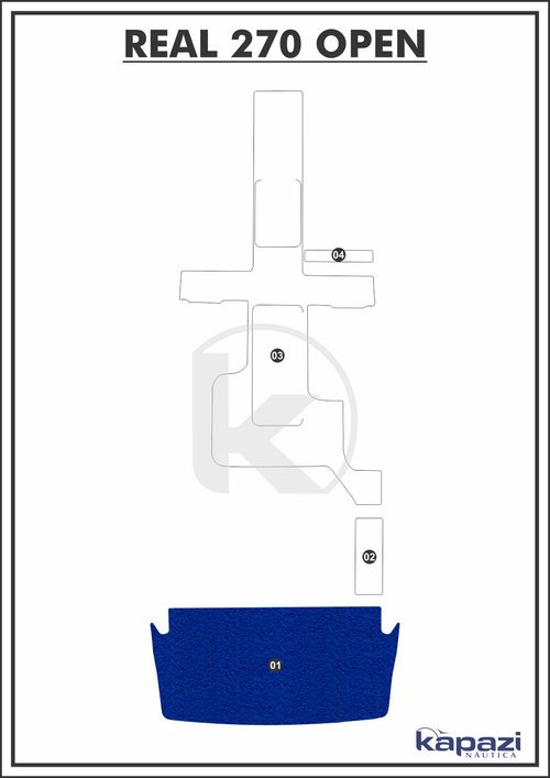 Tapete PVC Vinil Kap para Real 270 Open - Plataforma
