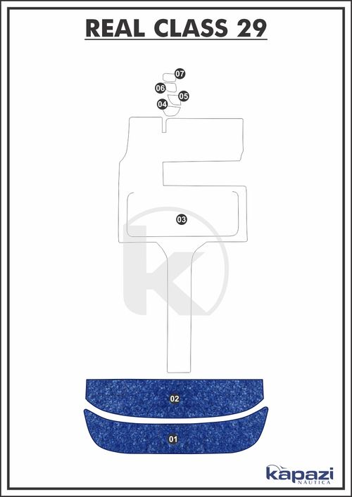 Tapete Têxtil Nauti Clean para Real Class 29 - Plataforma