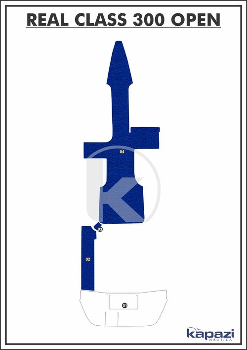 Tapete PVC Vinil Kap para Real Class 300 Open - Cockpit