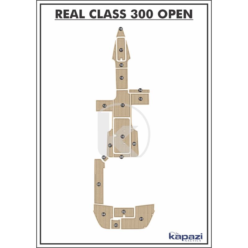 tapete-eva-soft-tech-para-real-class-300-open-completo-areia-friso-preto