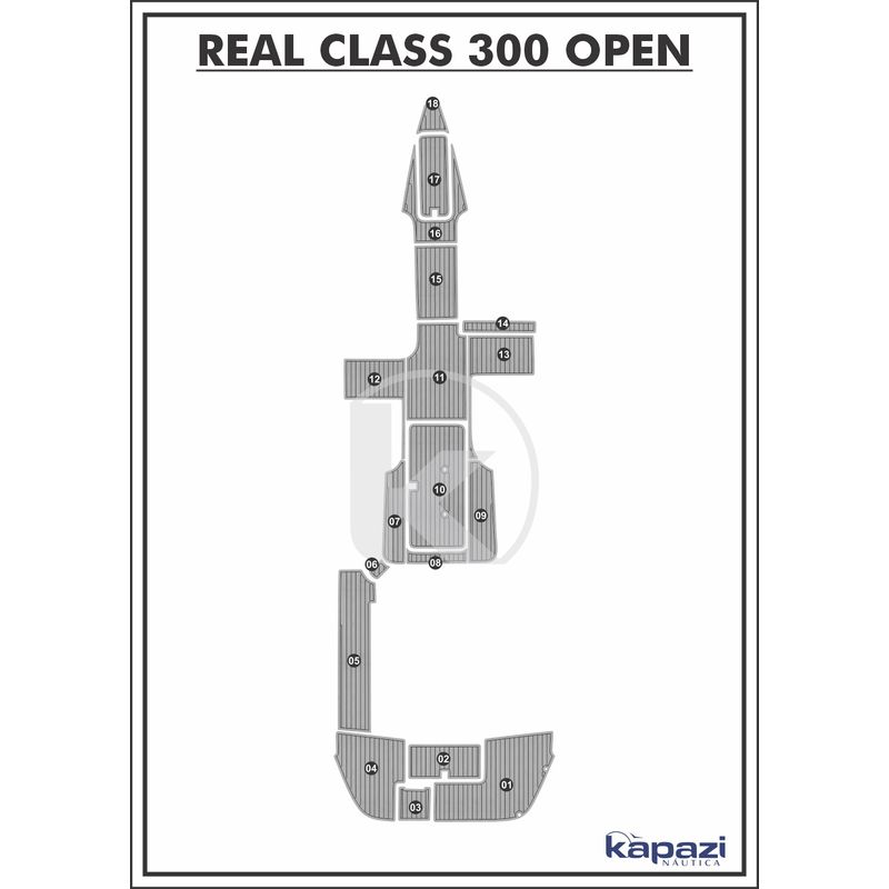 tapete-pvc-thermo-deck-comfort-para-real-class-300-open-completo-cinza-friso-preto