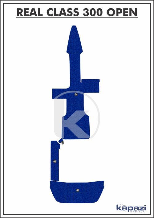 Tapete PVC Vinil Kap para Real Class 300 Open - Completo