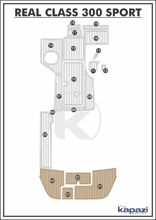 Tapete EVA Soft Tech para Real Class 300 Sport - Plataforma