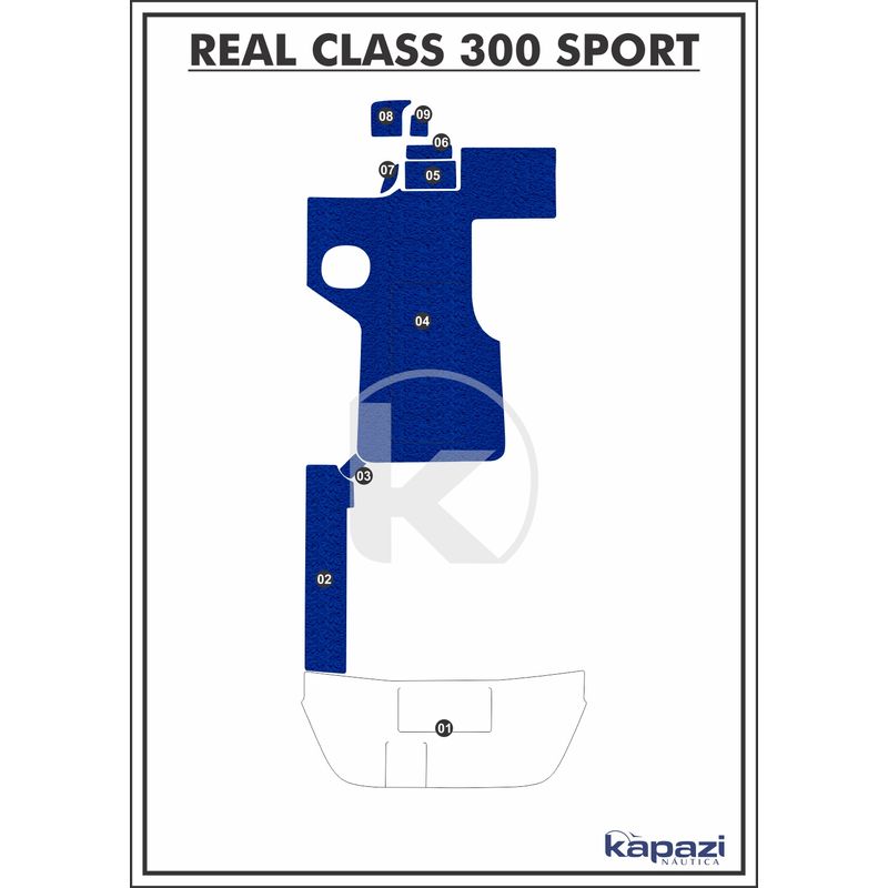 tapete-pvc-vinil-kap-para-real-class-300-sport-cockpit-azul-royal