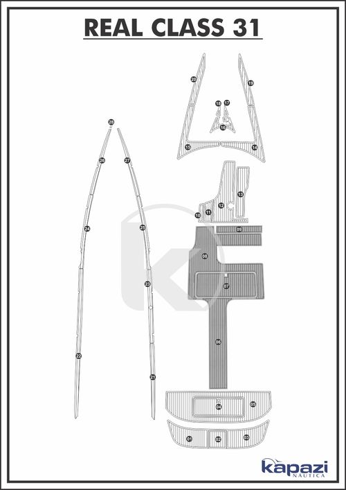 Tapete PVC Thermo Deck Comfort para Real Class 31 - Cockpit