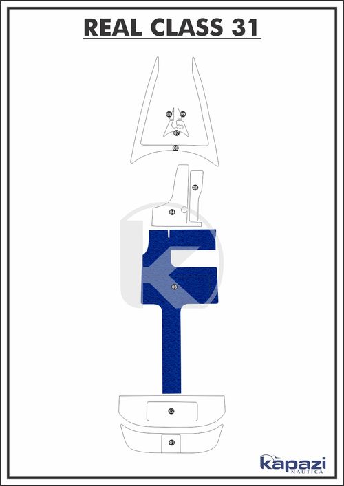 Tapete PVC Vinil Kap para Real Class 31 - Cockpit