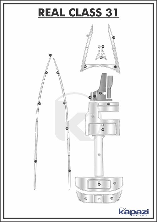 Tapete PVC Thermo Deck Comfort para Real Class 31 - Cabine